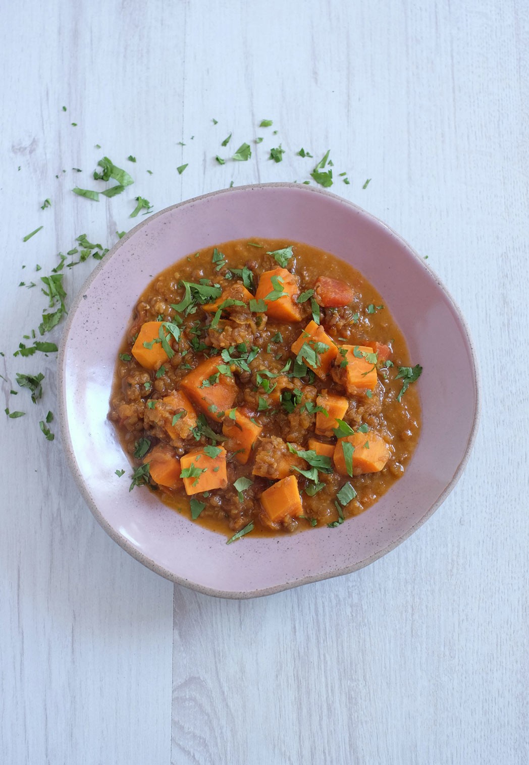 Curry di lenticchie vegano Curry di lenticchie vegano