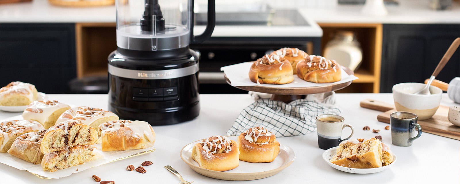 Pecan and cinnamon rolls Recipes KitchenAid UK