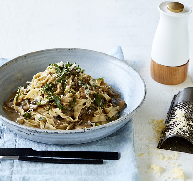 Wild Mushroom Sauce with Fresh Egg Fettuccine