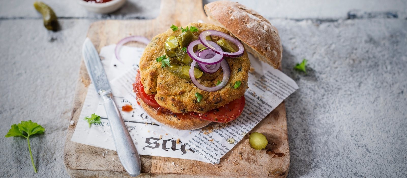 Vegan chickpeas burger Recipes KitchenAid UK