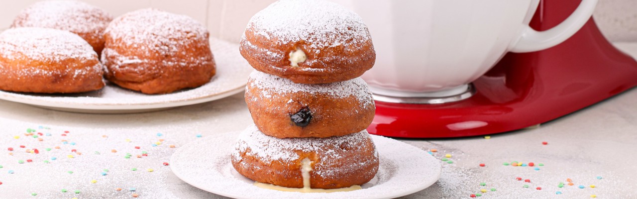 Berliner mit Eierlikör-Frischkäse-Füllung | Rezepte | KitchenAid