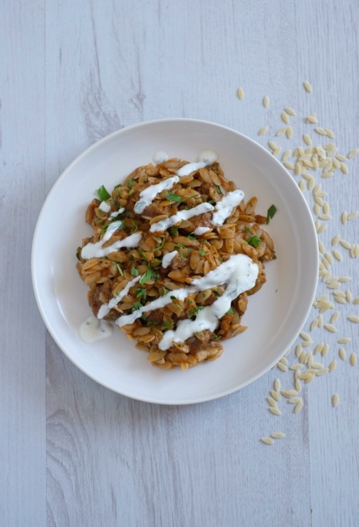 Greek lamb and orzo stew